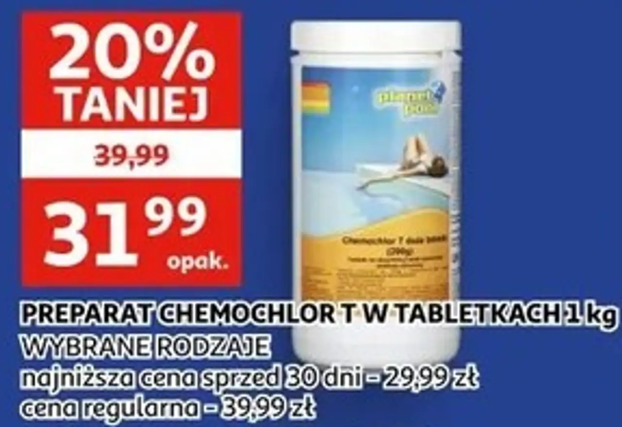 Planet Pool Preparat Chemochlor T w tabletkach 1 kg