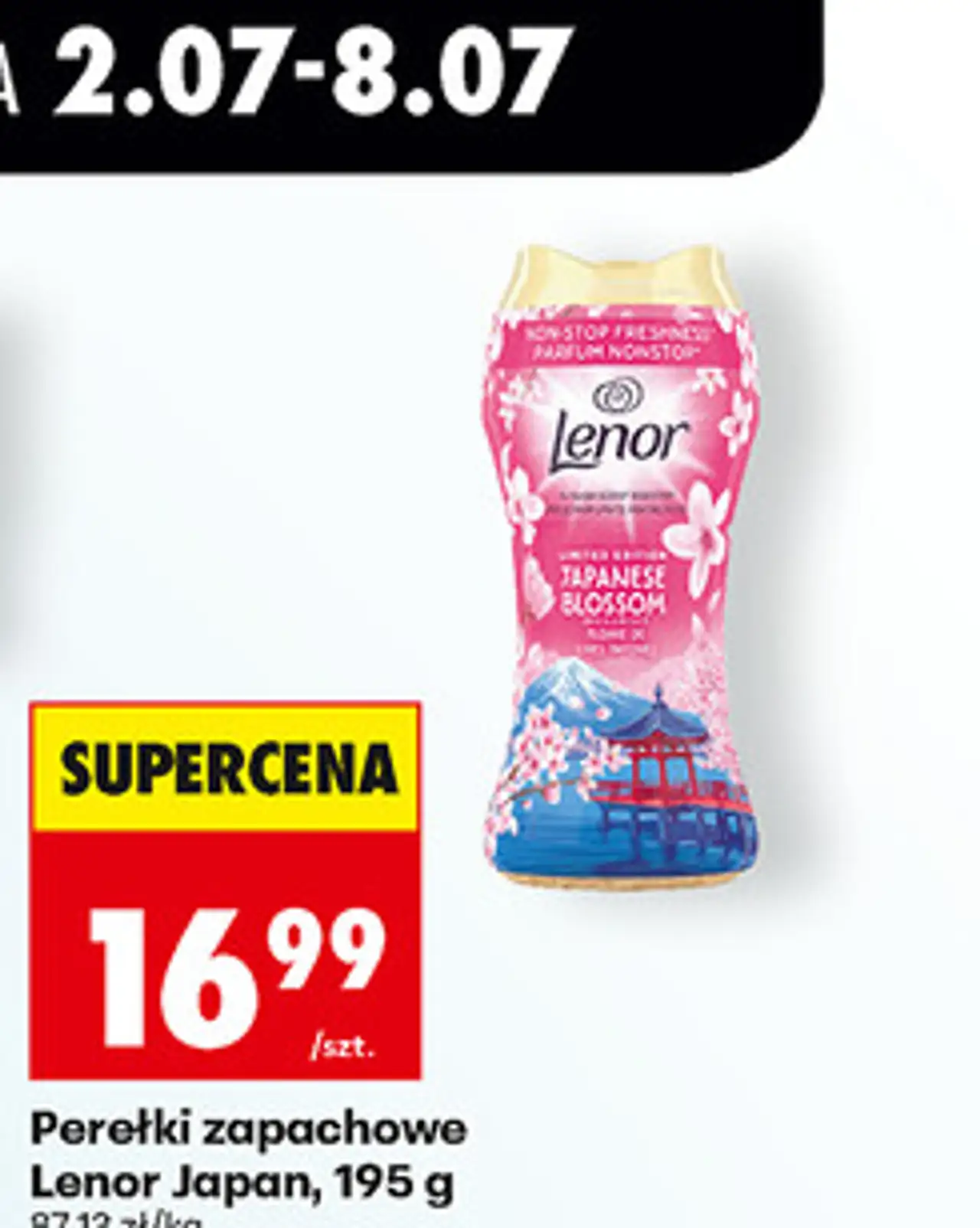 Perełki zapachowe Lenor Japan, 195 g