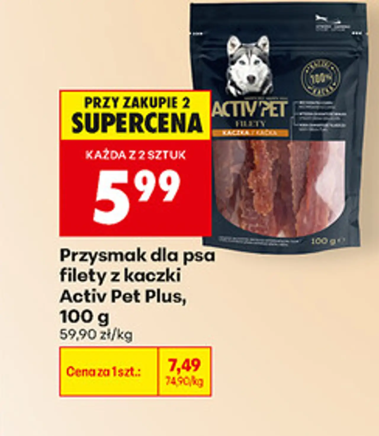 Przysmak dla psa filety z kaczki Activ Pet Plus
