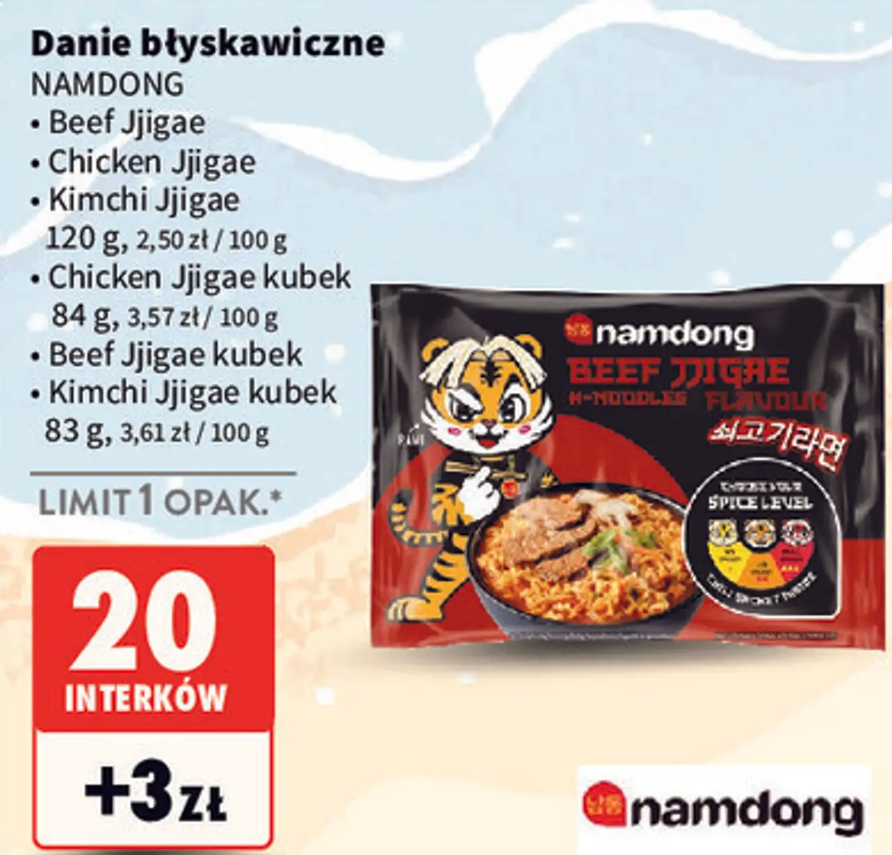 Danie błyskawiczne Namdong
