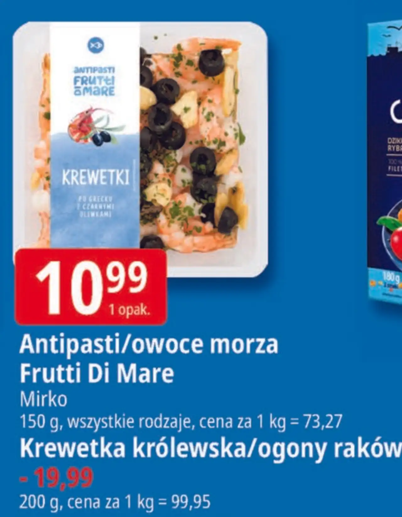 Mirko Antipasti/owoce morza Frutti Di Mare / Krewetka królewska/ogony raków
