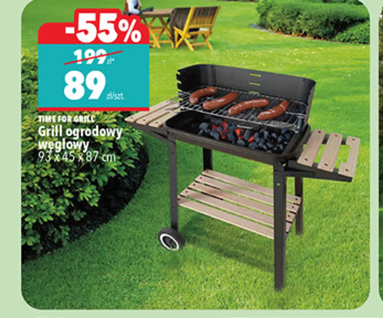 TIME FOR GRILL Grill ogrodowy węglowy