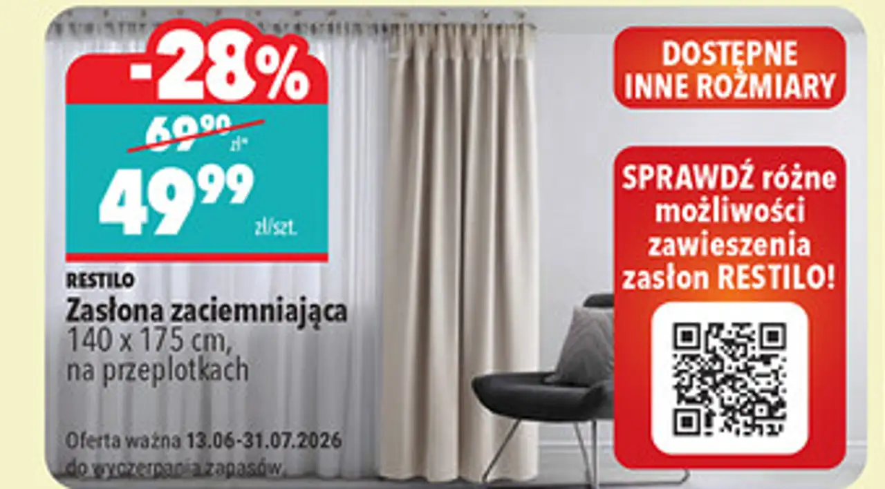 Restilo Zasłona zaciemniająca