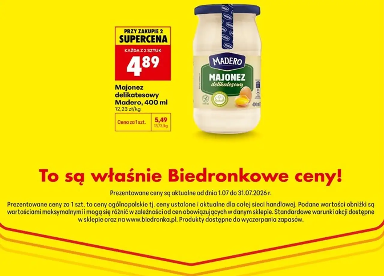 Majonez delikatesowy Madero, 400 ml