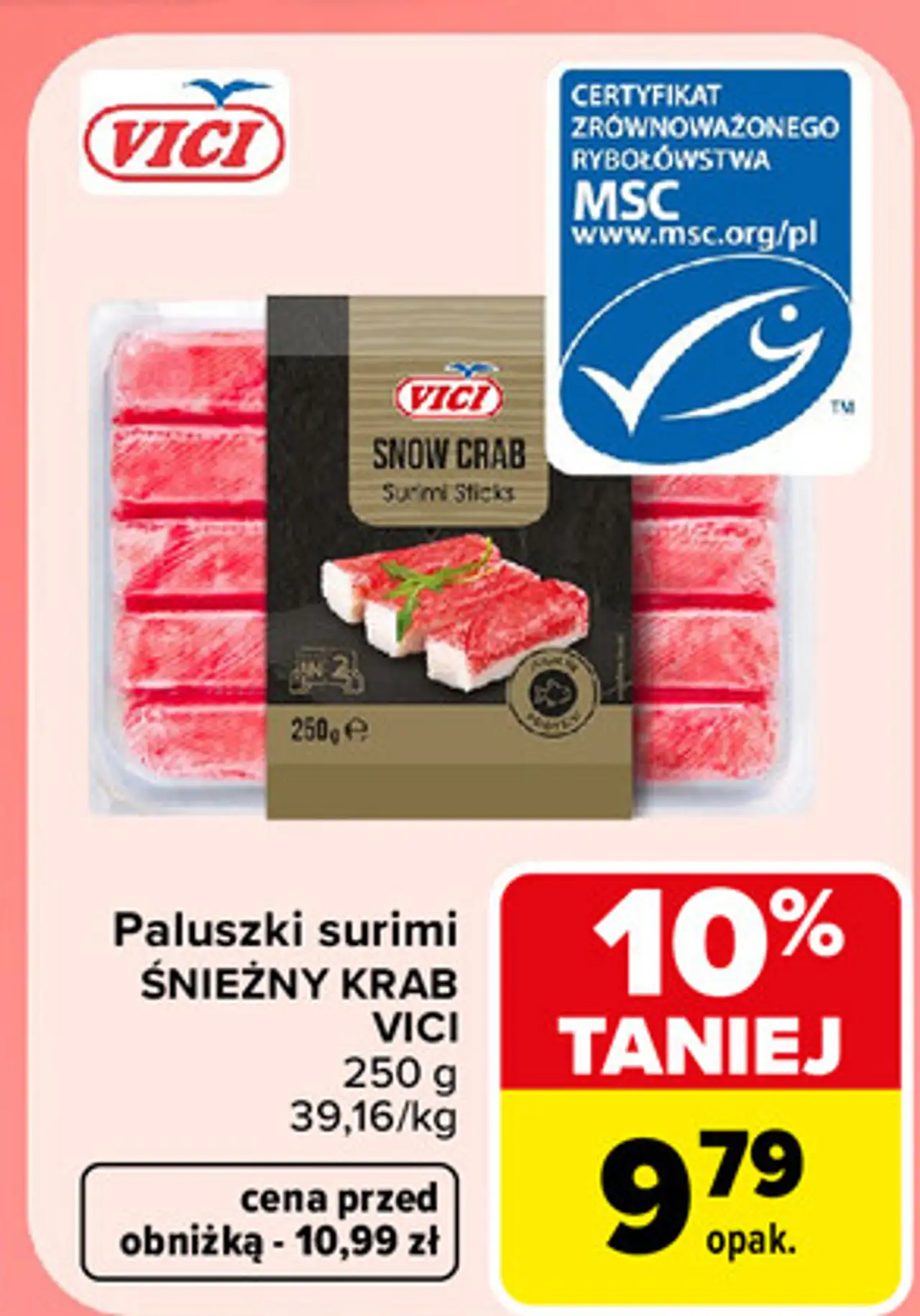 Paluszki surimi snow crab Vici