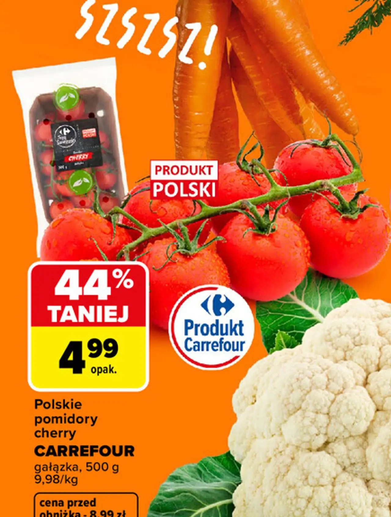 Pomidory cherry gałązka Carrefour Targ Świeżości