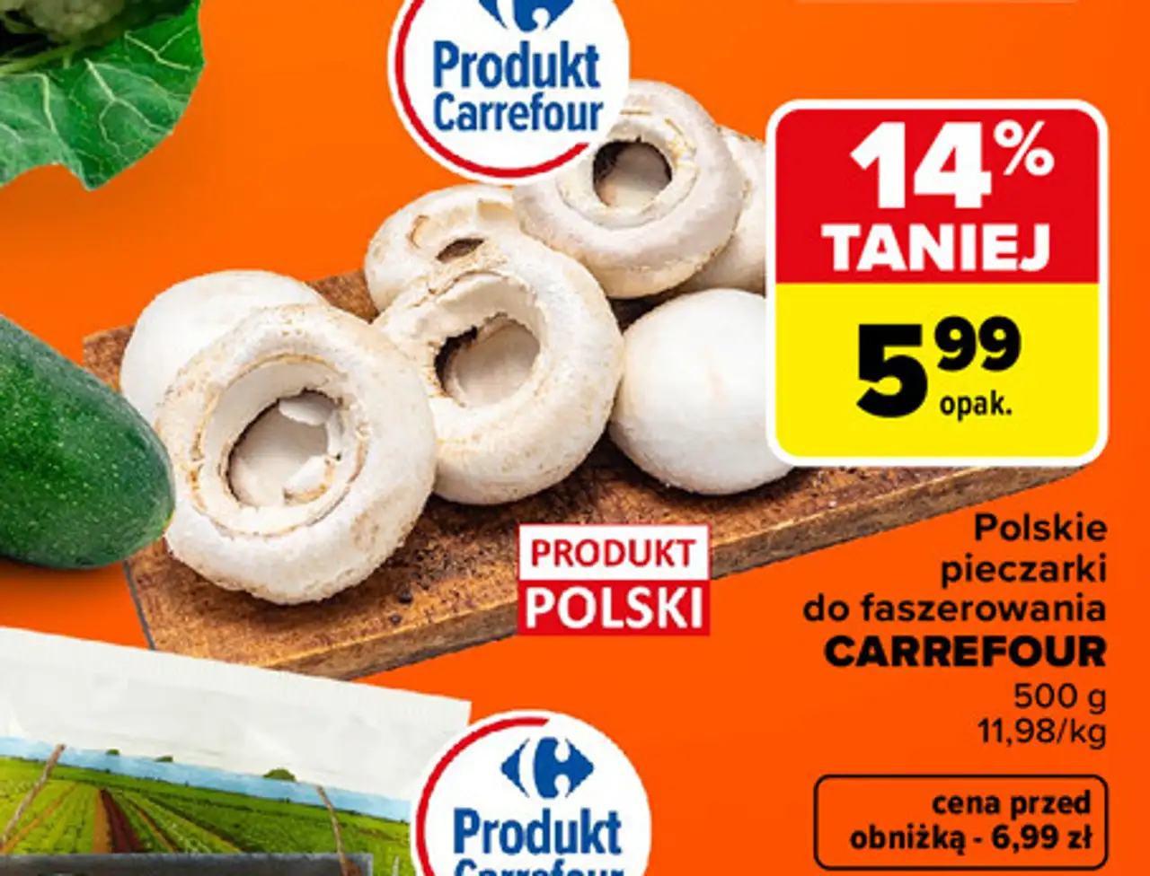 Pieczarki do faszerowania Carrefour