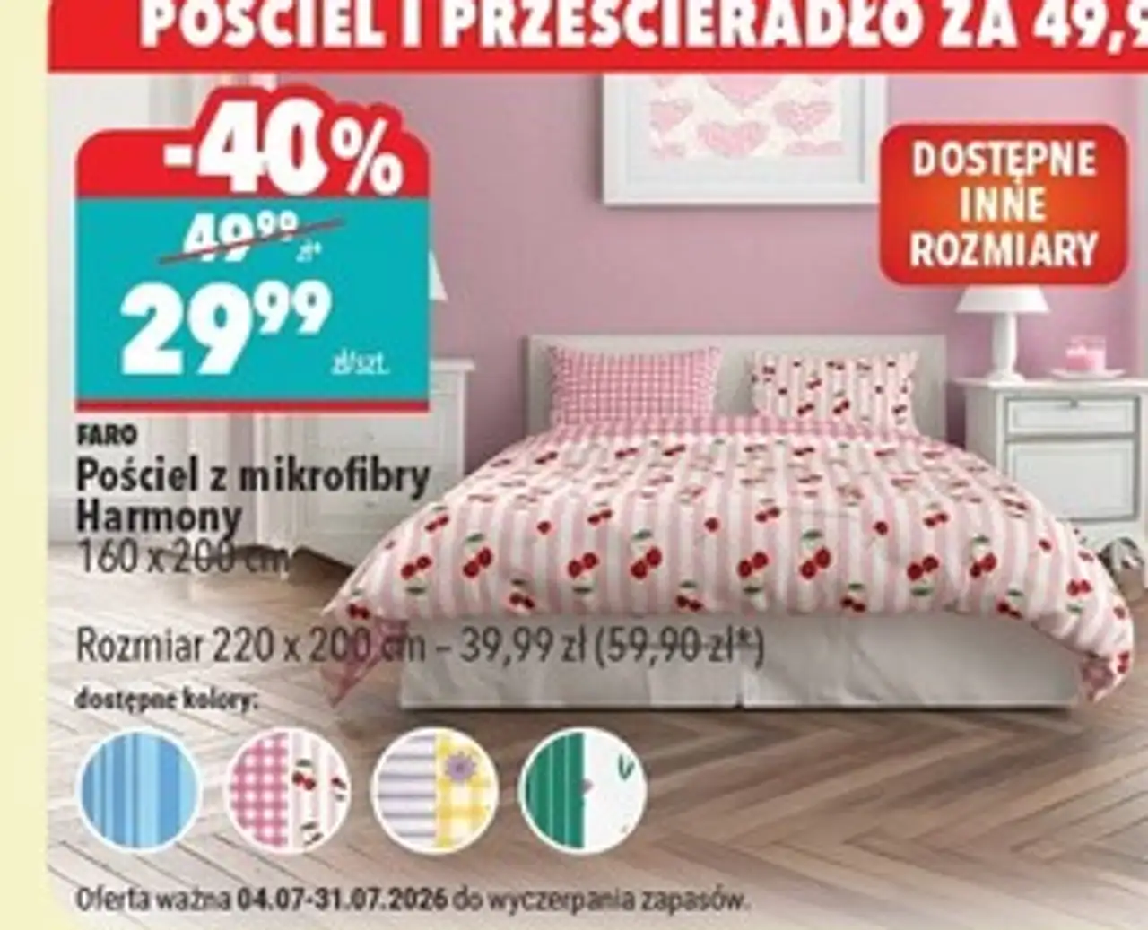 Komplet pościeli harmony 160 x 200 cm + 2 70 80 Faro