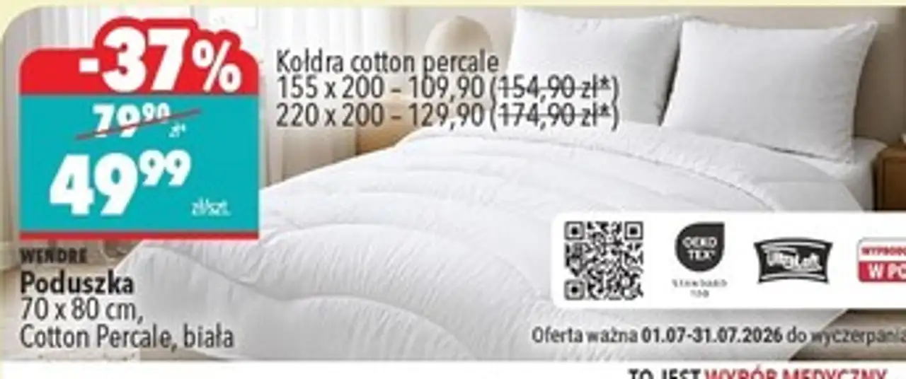 Kołdra cotton percale 200 x 220 cm Wendre