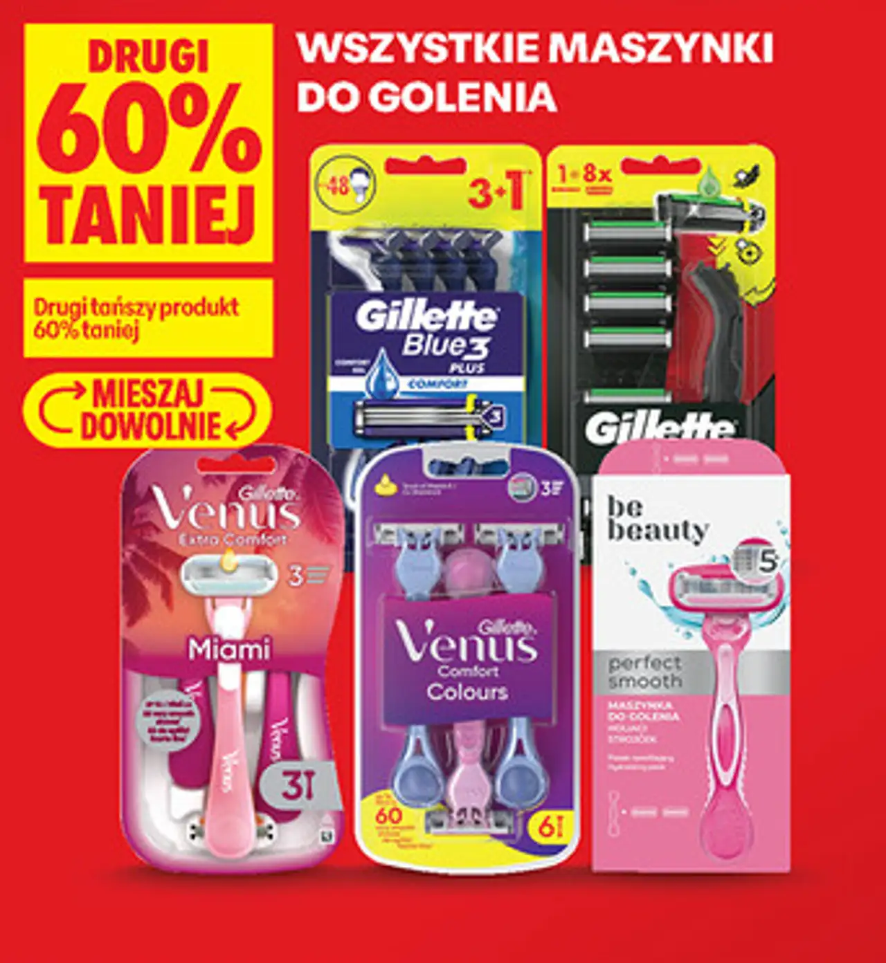 Maszynki do golenia Gillette, Venus, Be Beauty