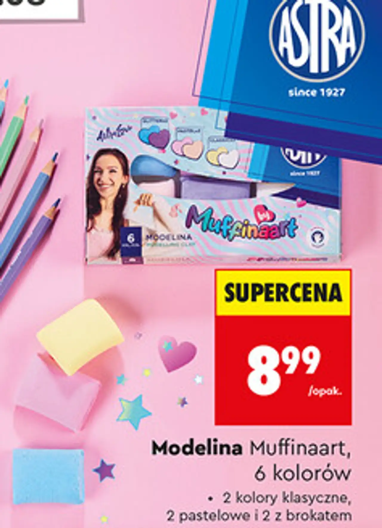 Modelina Muffinaart, 6 kolorów