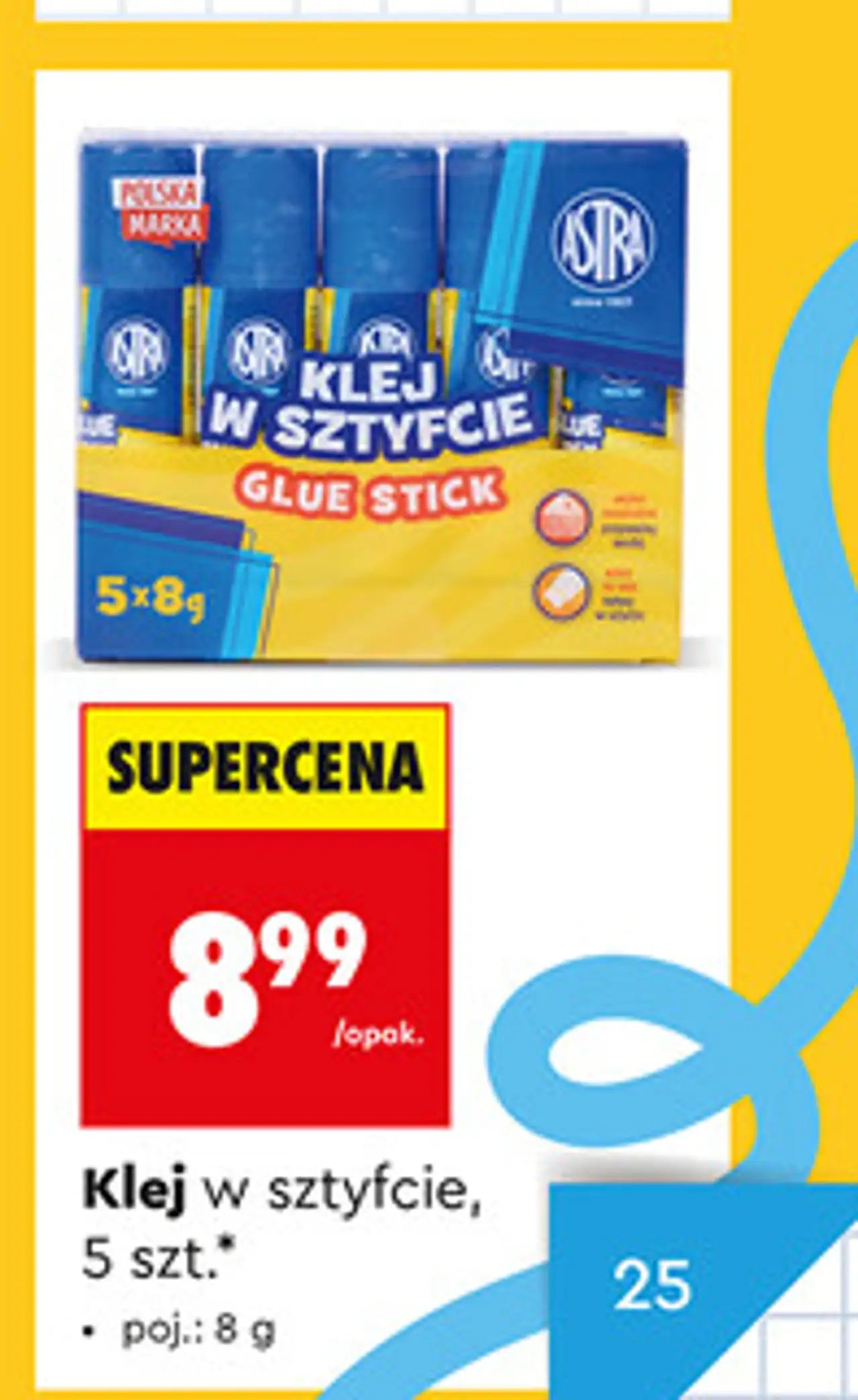 Klej w sztyfcie Astra, 5 szt.