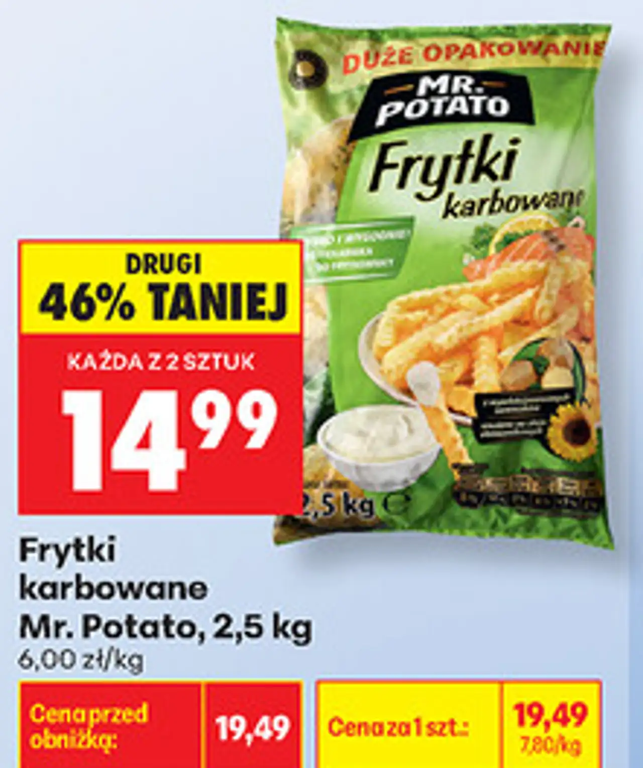 Frytki karbowane Mr. Potato