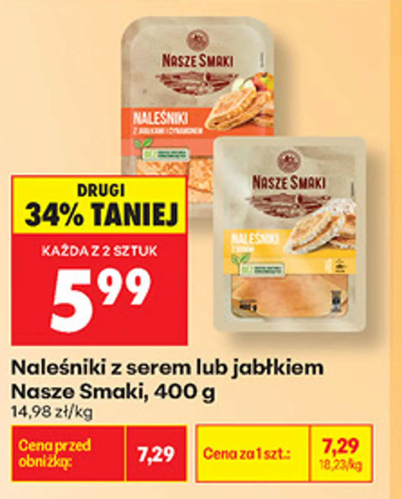 Naleśniki z serem lub jabłkiem Nasze Smaki
