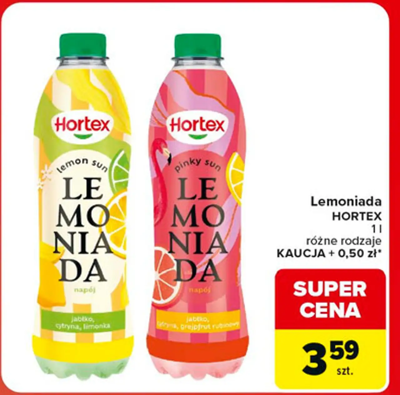 Lemoniada jabłko-cytryna-limonka Hortex