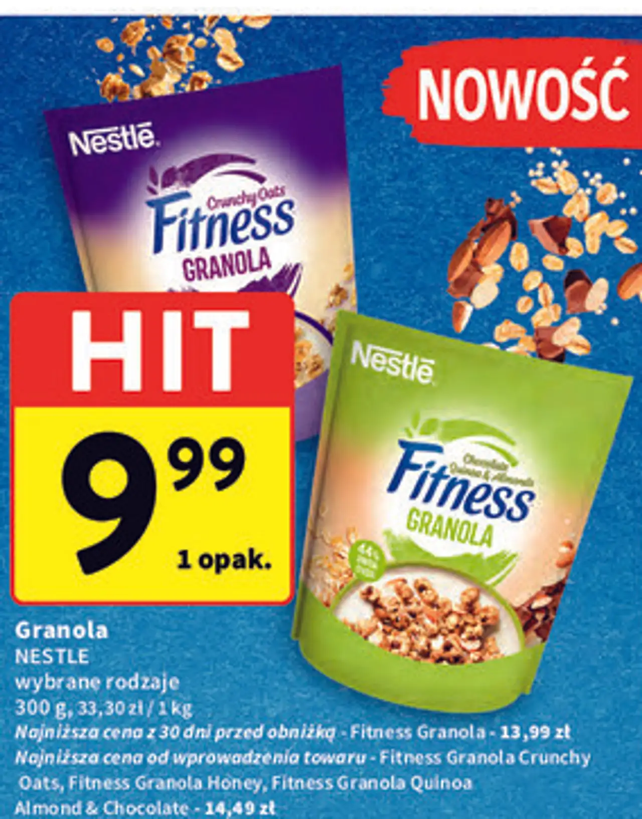 Granola NESTLE wybrane rodzaje