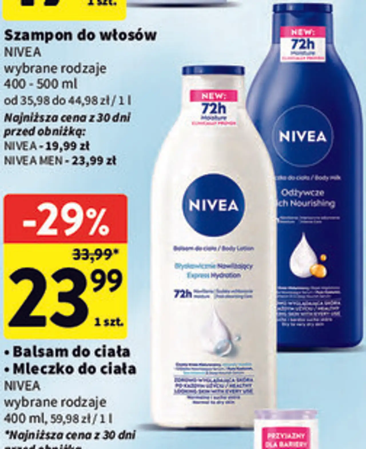 Balsam do ciała / Mleczko do ciała NIVEA