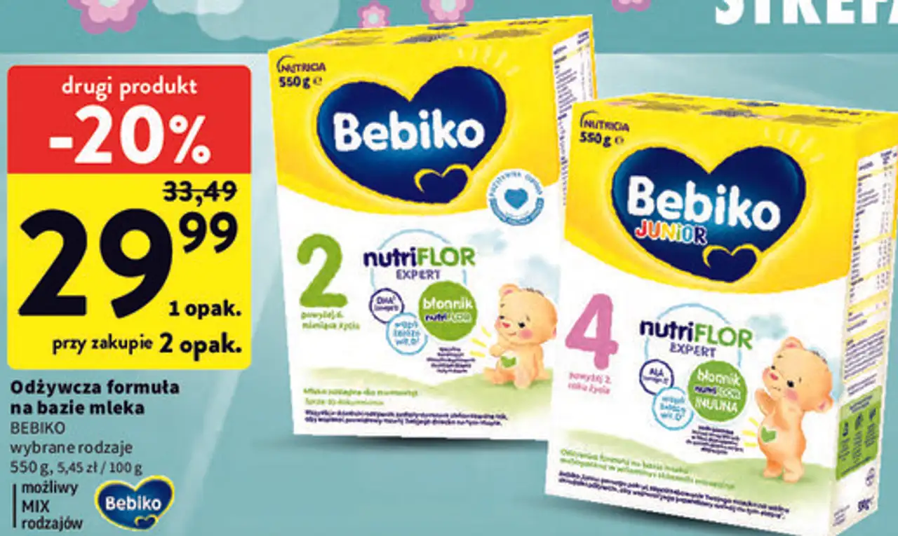 Odżywcza formuła na bazie mleka Bebiko