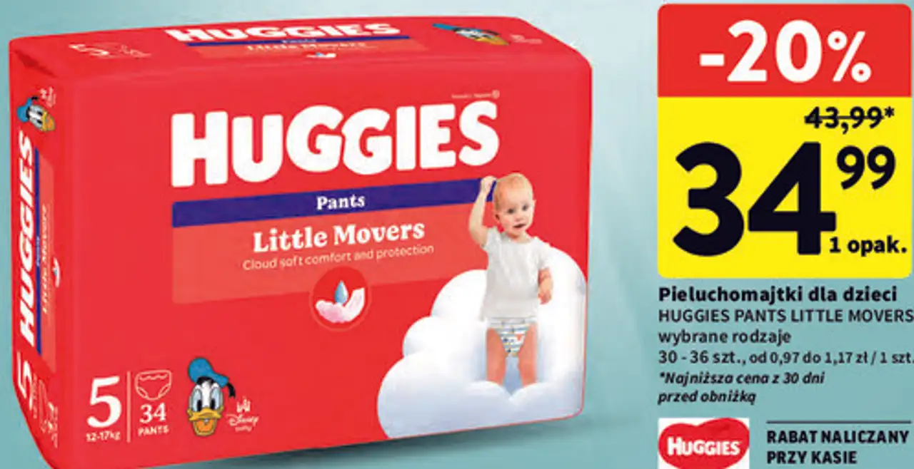 Huggies Pants Little Movers pieluchomajtki dla dzieci