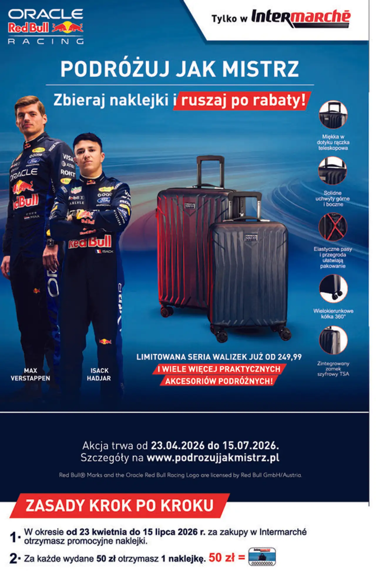 Limitowana seria walizek Oracle Red Bull Racing