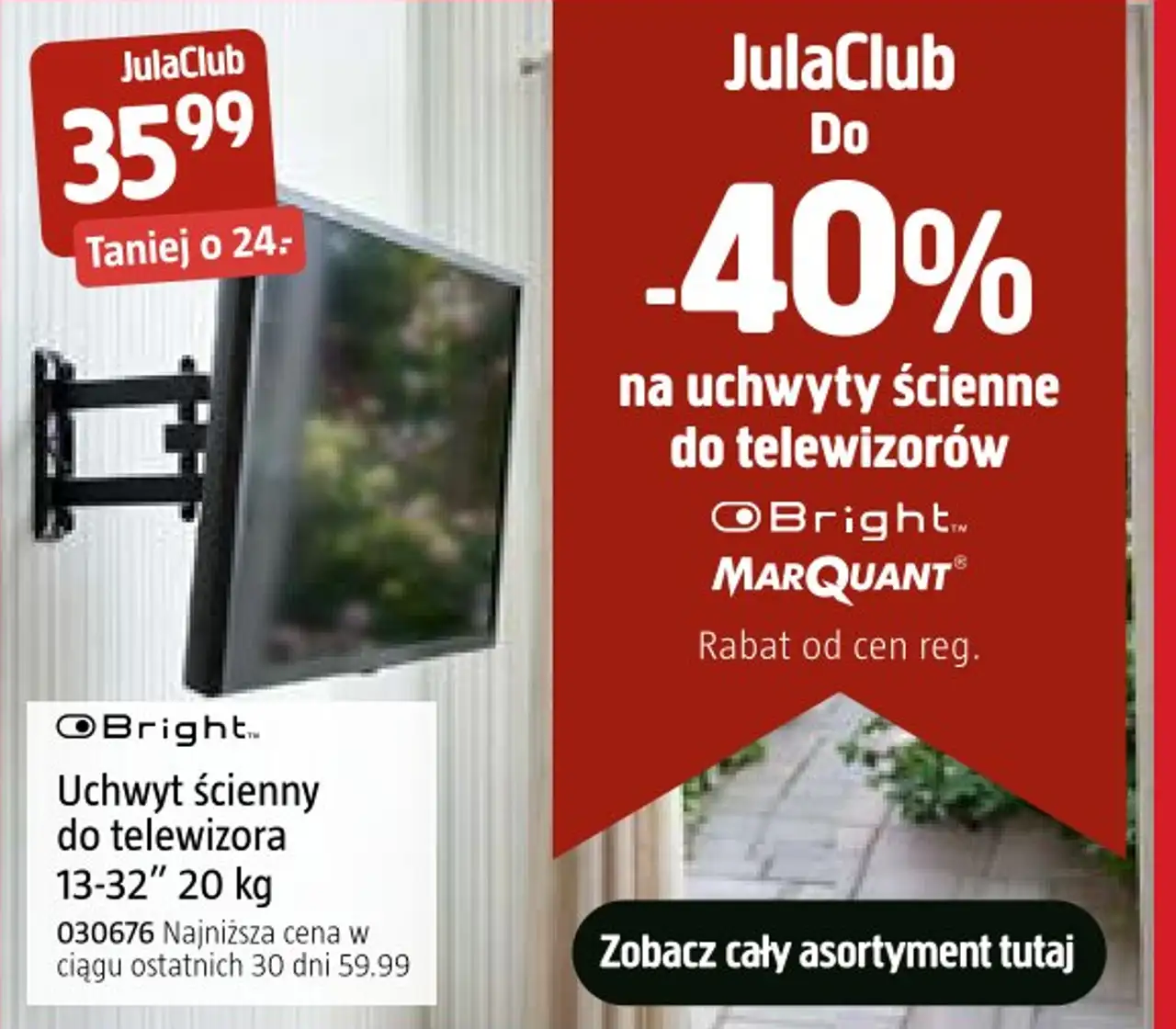 Bright Uchwyt ścienny do telewizora 13-32" 20 kg