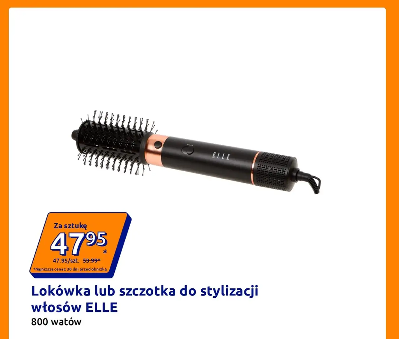 Lokówka lub szczotka do stylizacji włosów ELLE