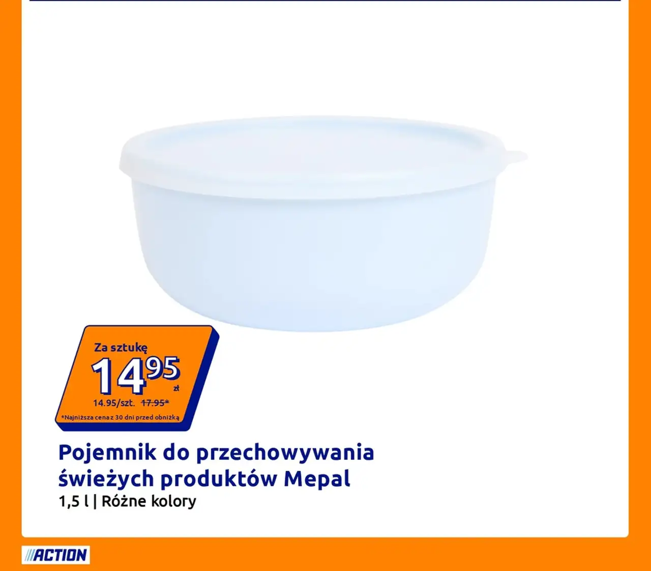 Pojemnik do przechowywania świeżych produktów Mepal 1,5 l