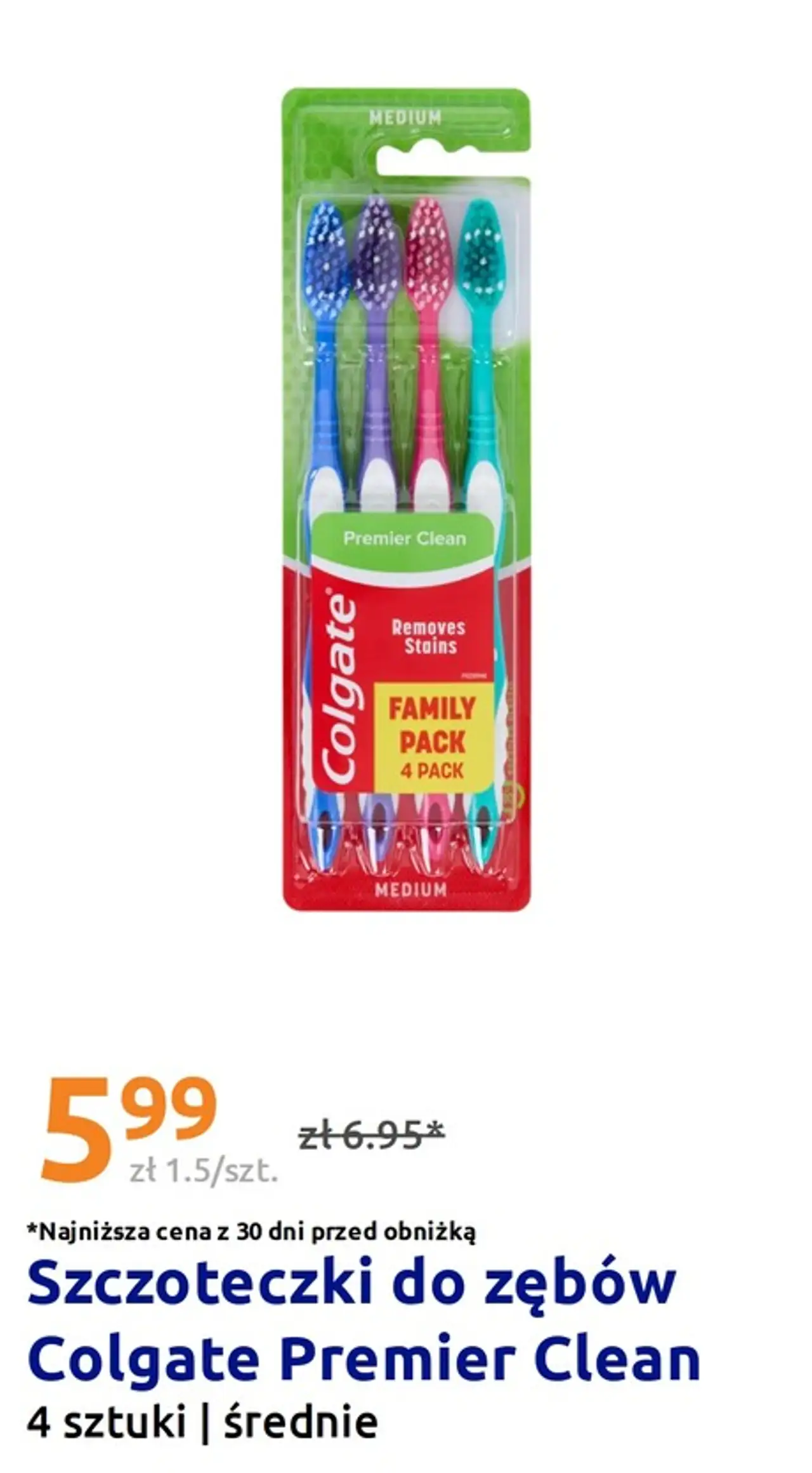 Szczoteczki do zębów Colgate Premier Clean