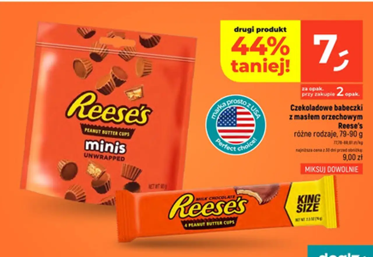 Czekoladowe babeczki z masłem orzechowym Reese's