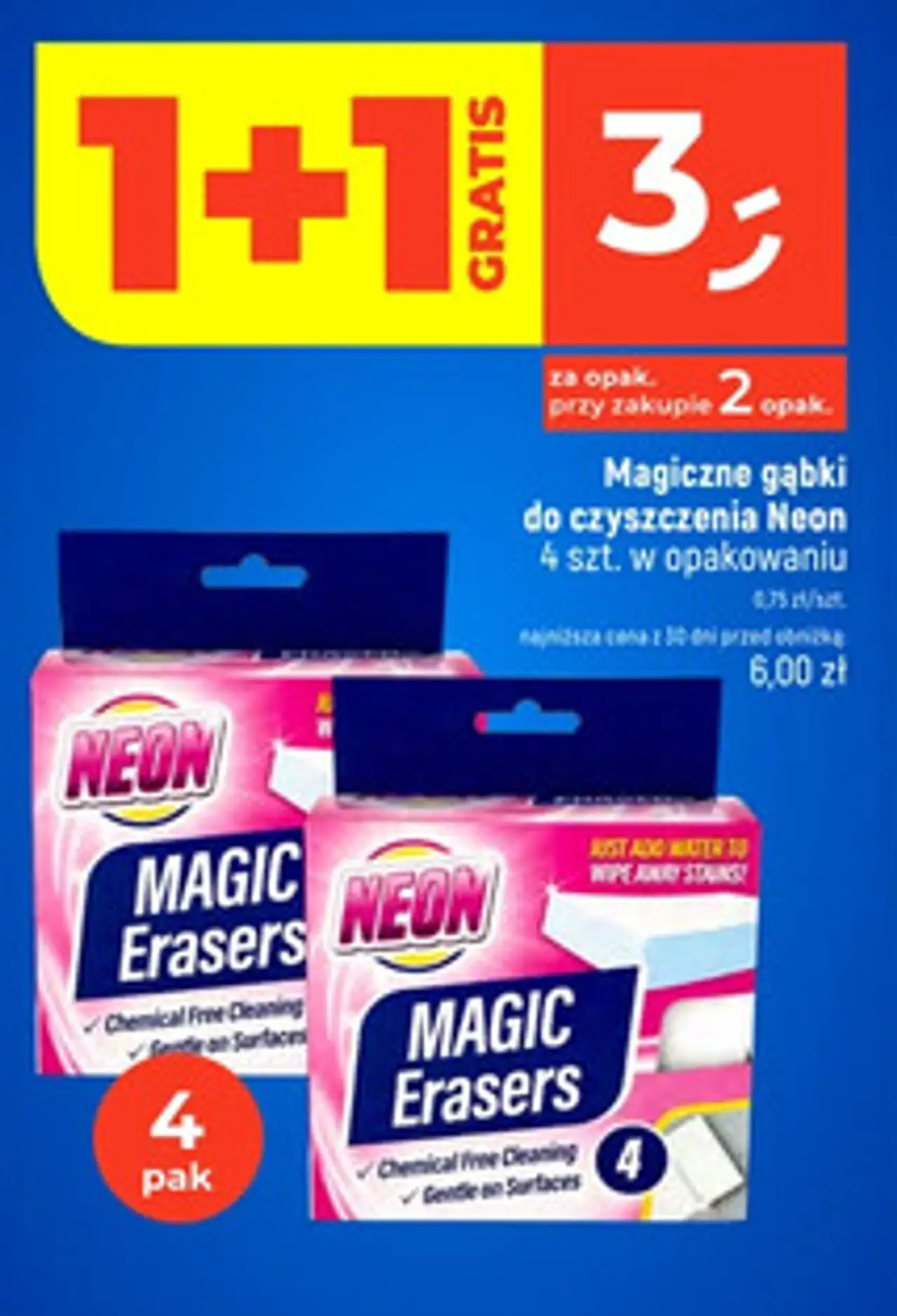 Magiczne gąbki do czyszczenia Neon