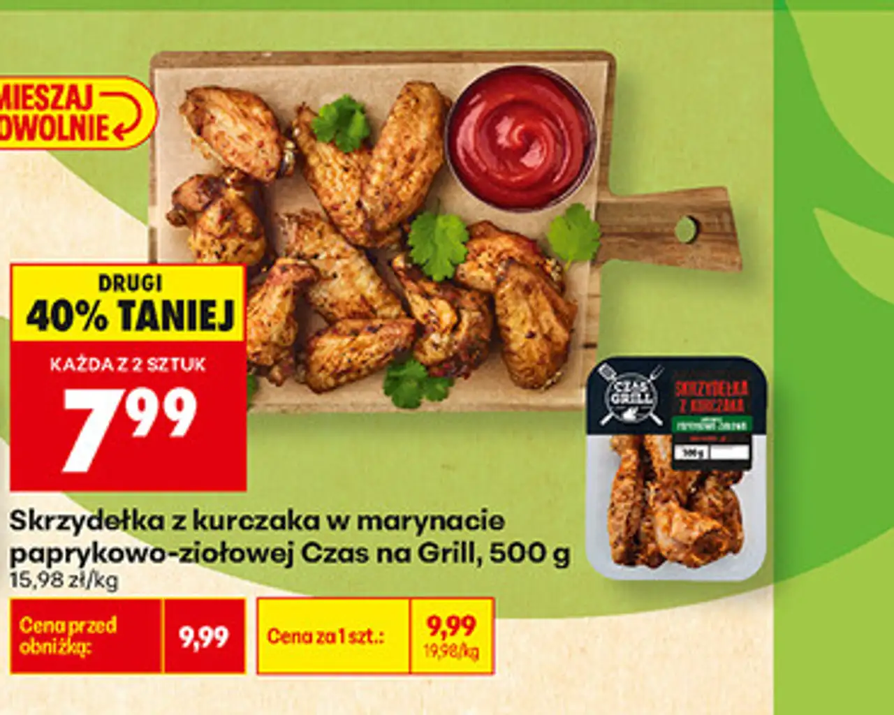 Skrzydelka z kurczaka w marynacie paprykowo-ziołowej Czas na Grill
