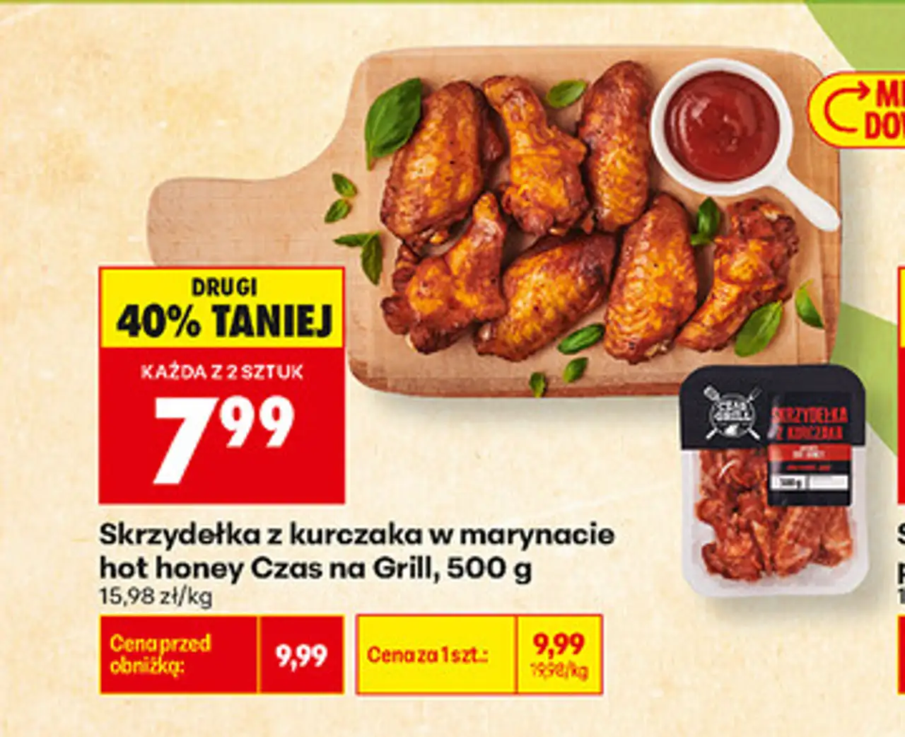 Skrzydelka z kurczaka w marynacie hot honey Czas na Grill