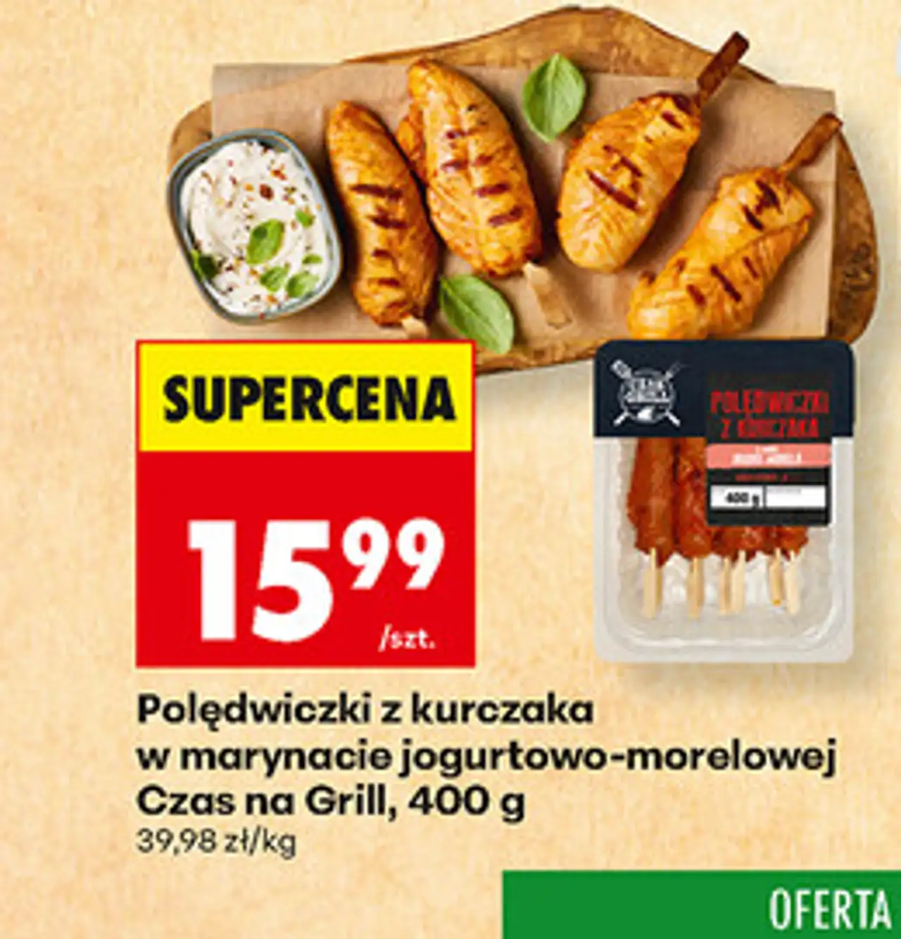 Połędwiczki z kurczaka w marynacie jogurtowo-morelowej Czas na Grill