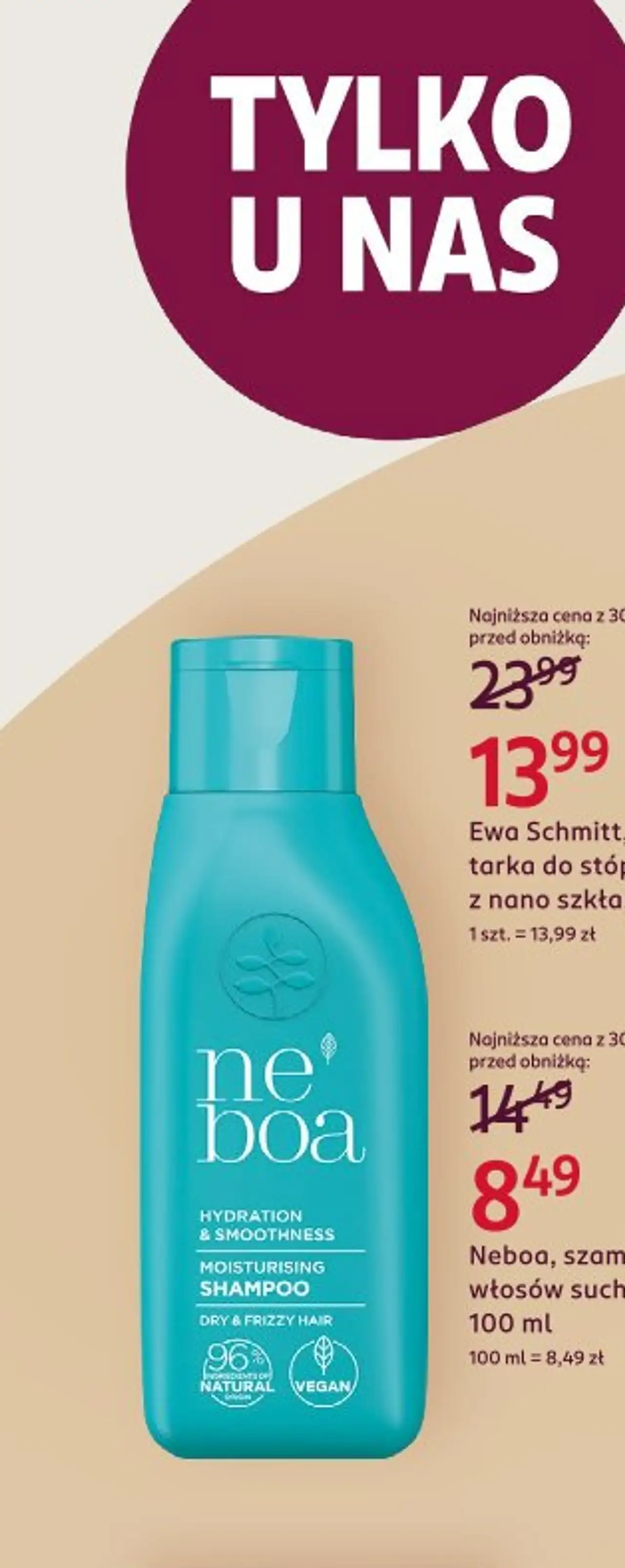 Neboa, szampon do włosów suchych, 100 ml