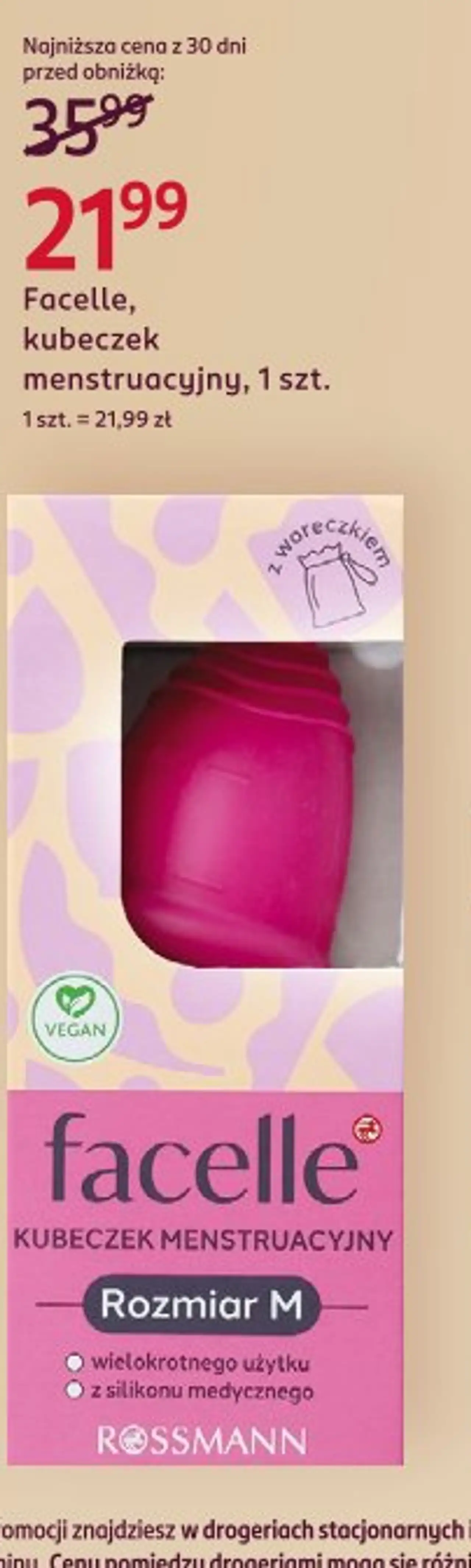 Facelle, kubeczek menstruacyjny, 1 szt.
