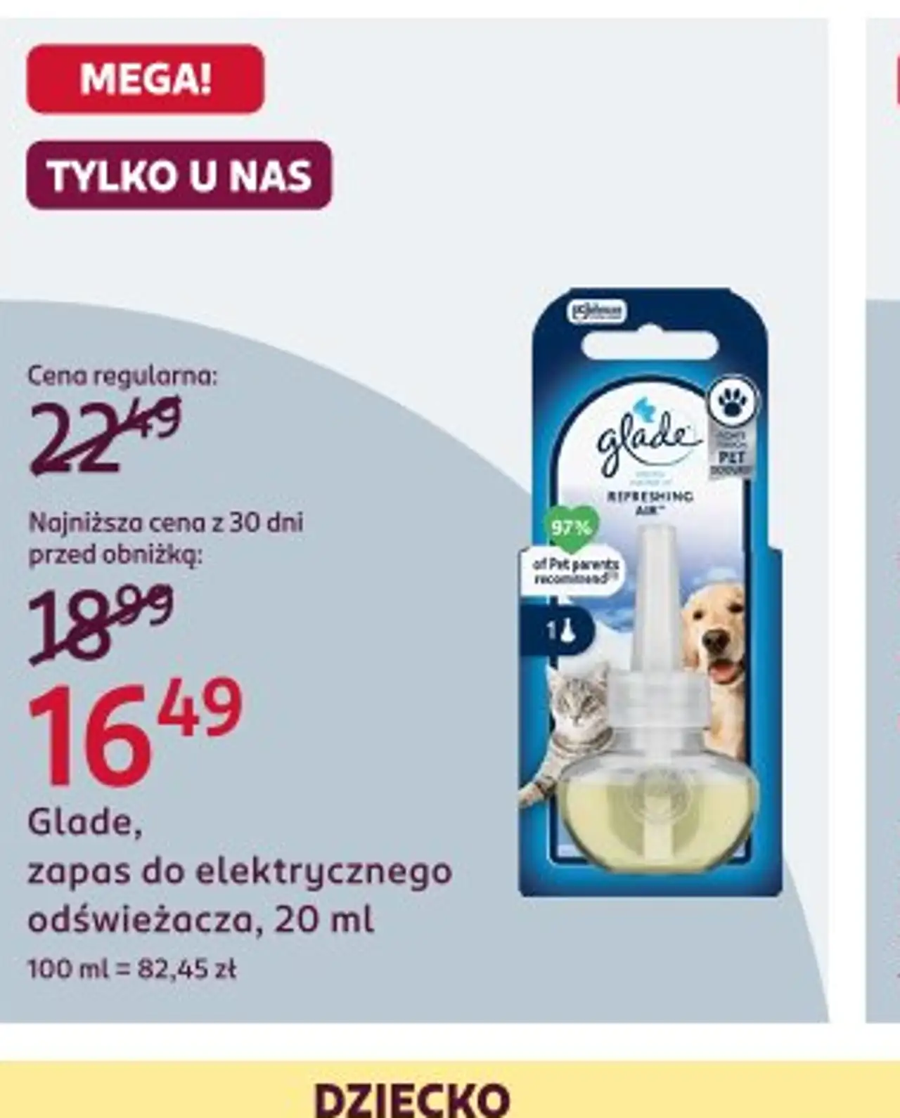 Glade, zapas do elektrycznego odświeżacza, 20 ml