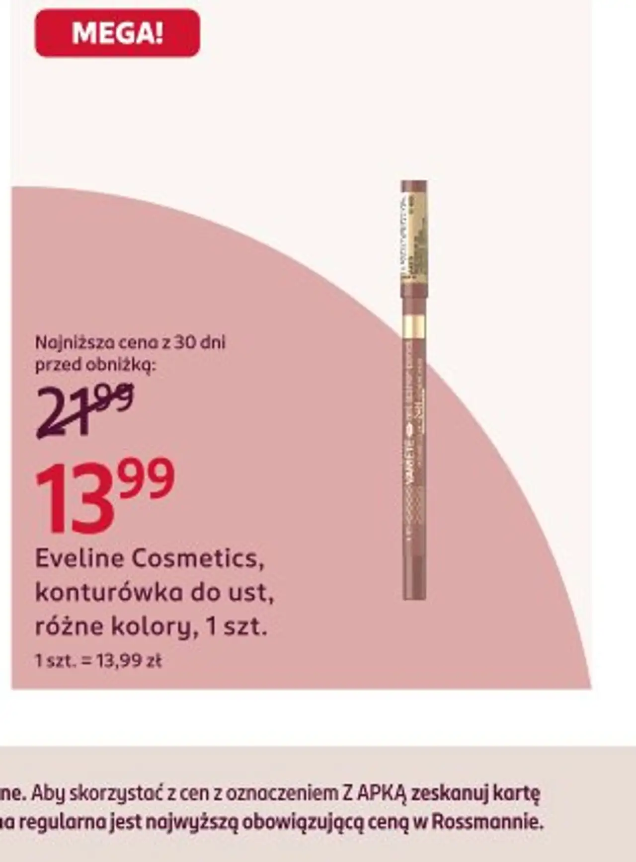 Eveline Cosmetics, konturówka do ust, różne kolory, 1 szt.