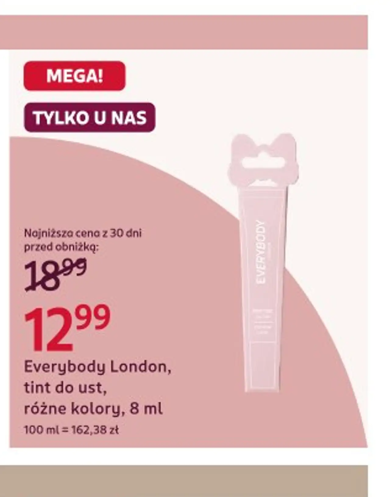 Everybody London, tint do ust, różne kolory, 8 ml