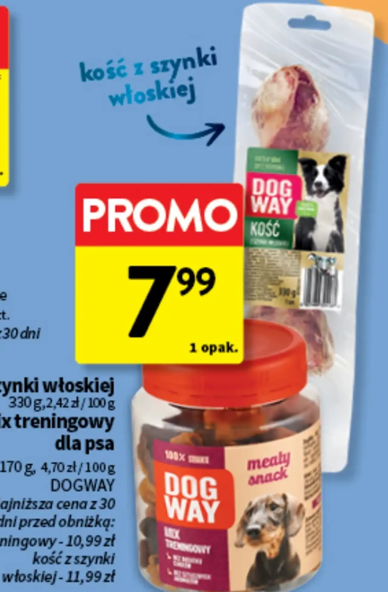 Kość z szynki włoskiej / Mix treningowy dla psa DOGWAY