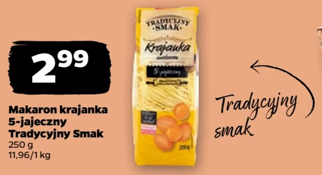 Makaron krajanka 5-jajeczny Tradycyjny Smak
