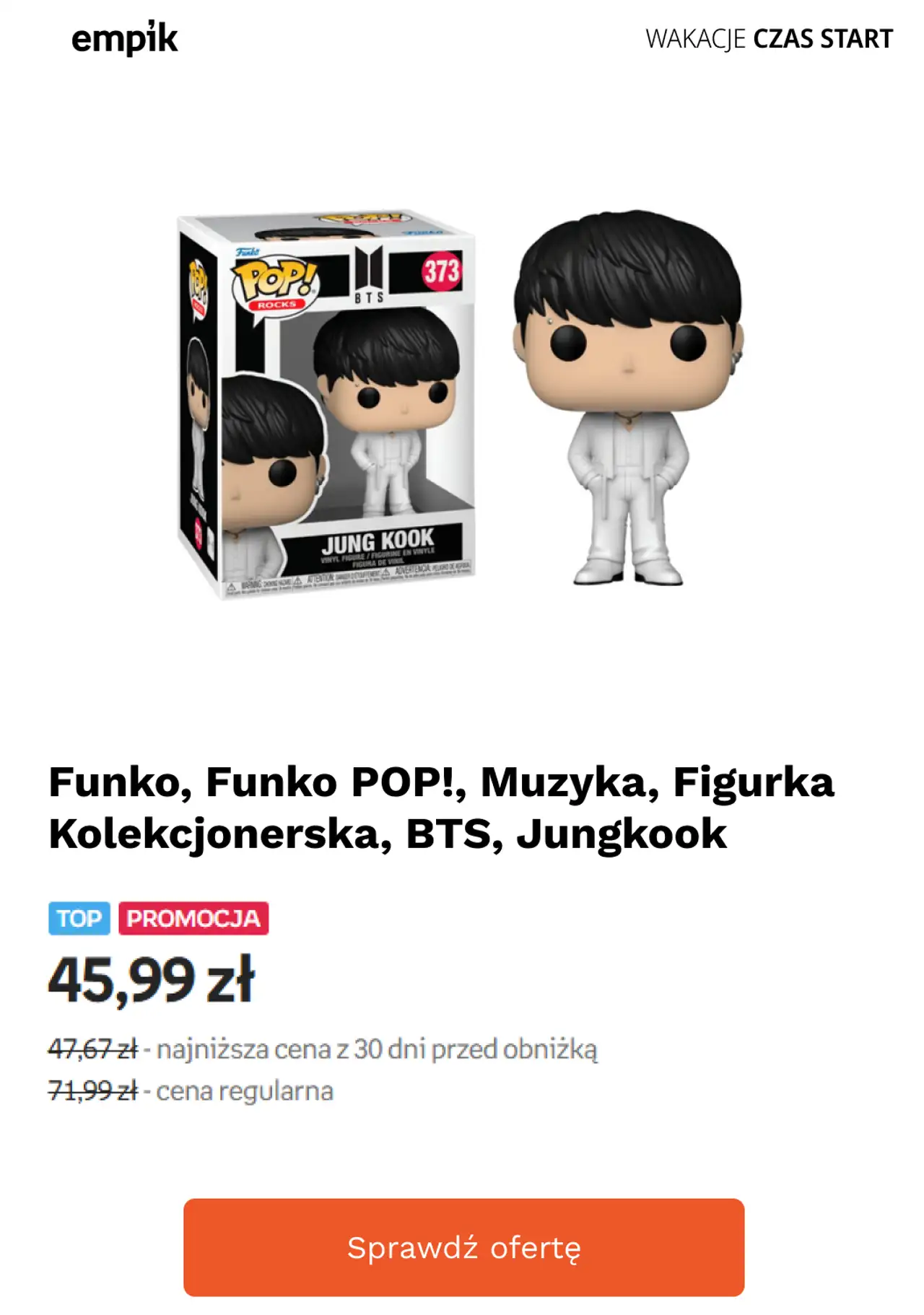 Funko, Funko POP!, Muzyka, Figurka Kolekcjonerska, BTS, Jungkook