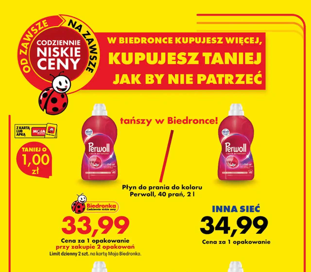 Płyn do prania do koloru Perwoll, 40 prań, 2 l