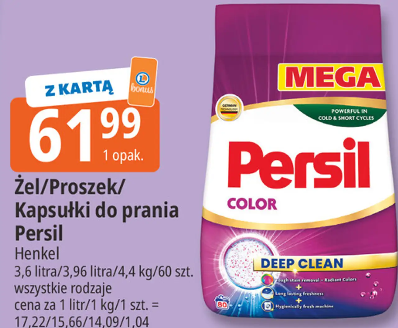 Żel/Proszek/Kapsułki do prania Persil