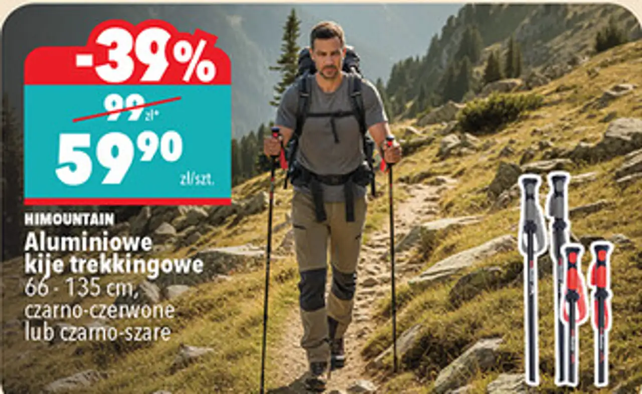 HIMOUNTAIN Aluminiowe kije trekkingowe