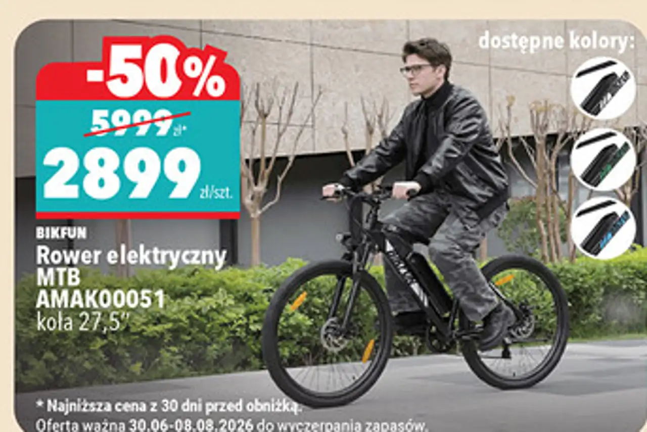 BIKFUN Rower elektryczny MTB AMAK00051