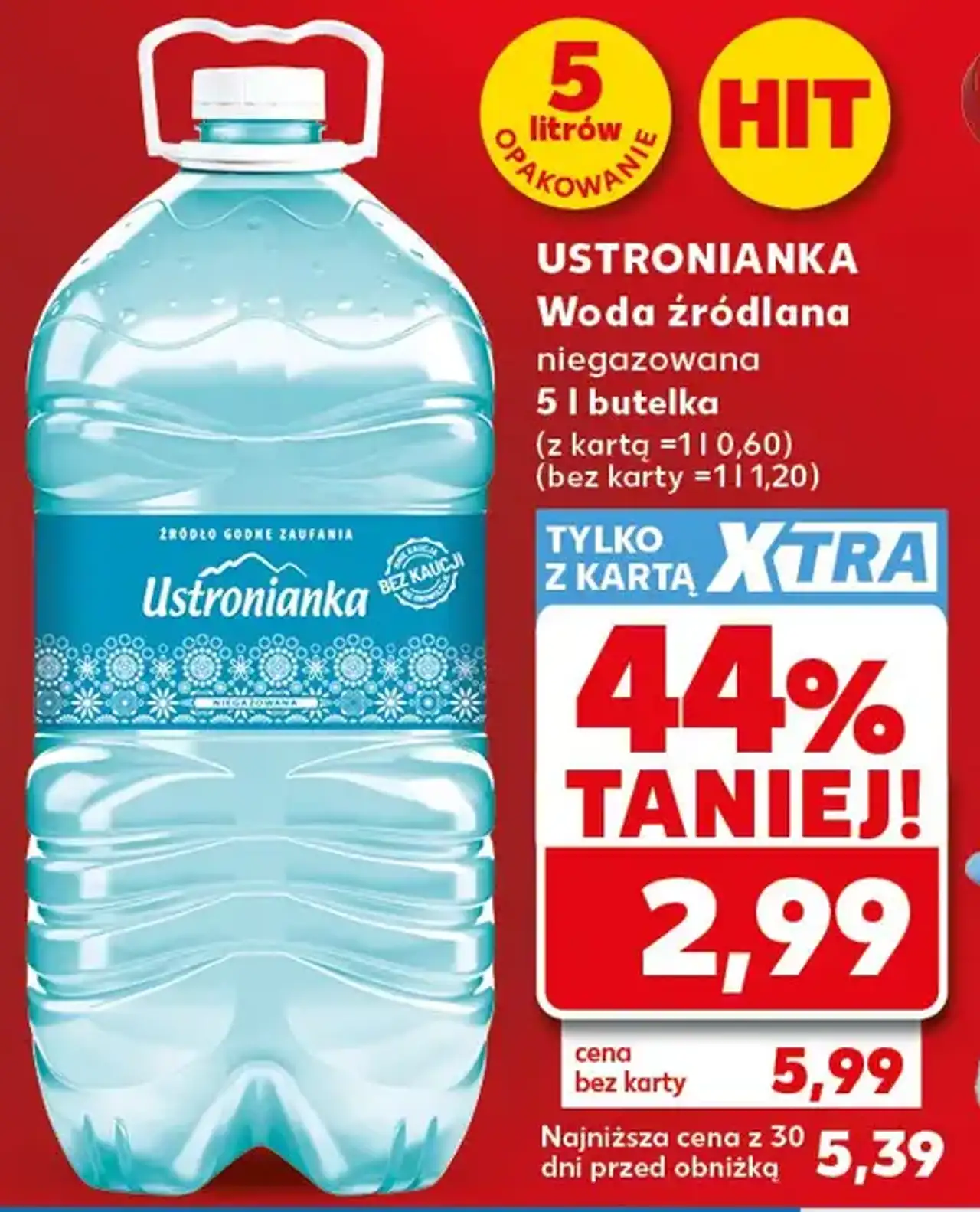 Ustronianka Woda źródlana niegazowana