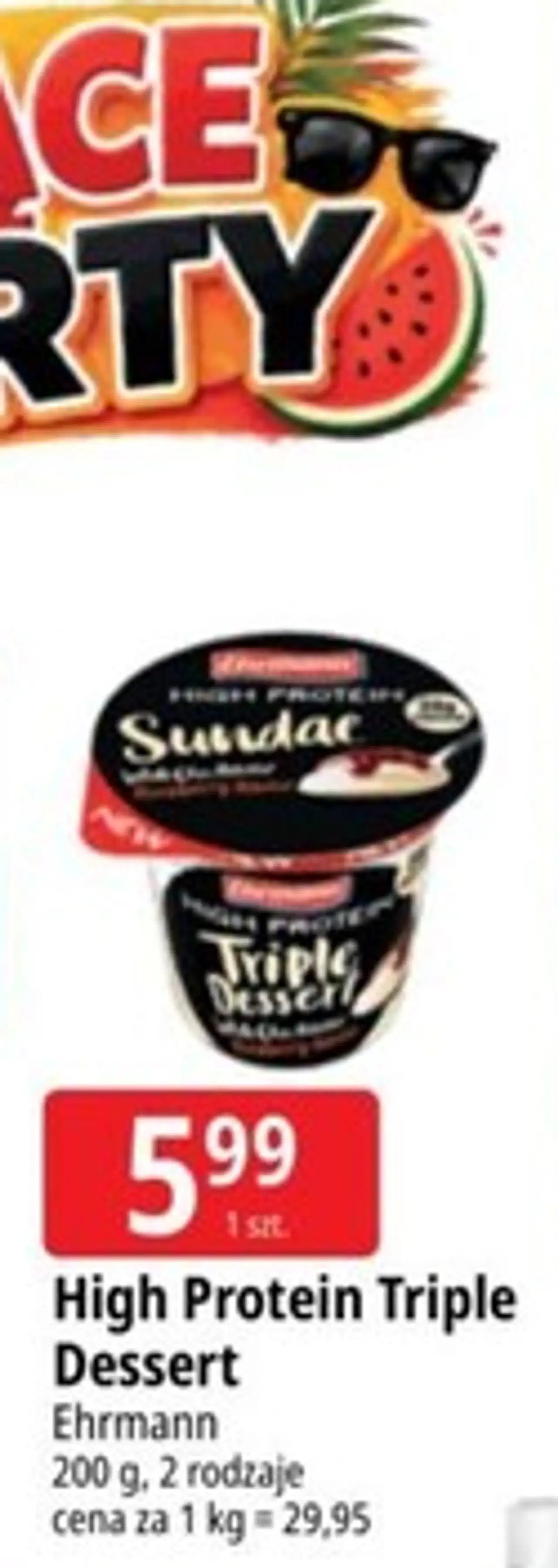 High Protein Triple Dessert Ehrmann