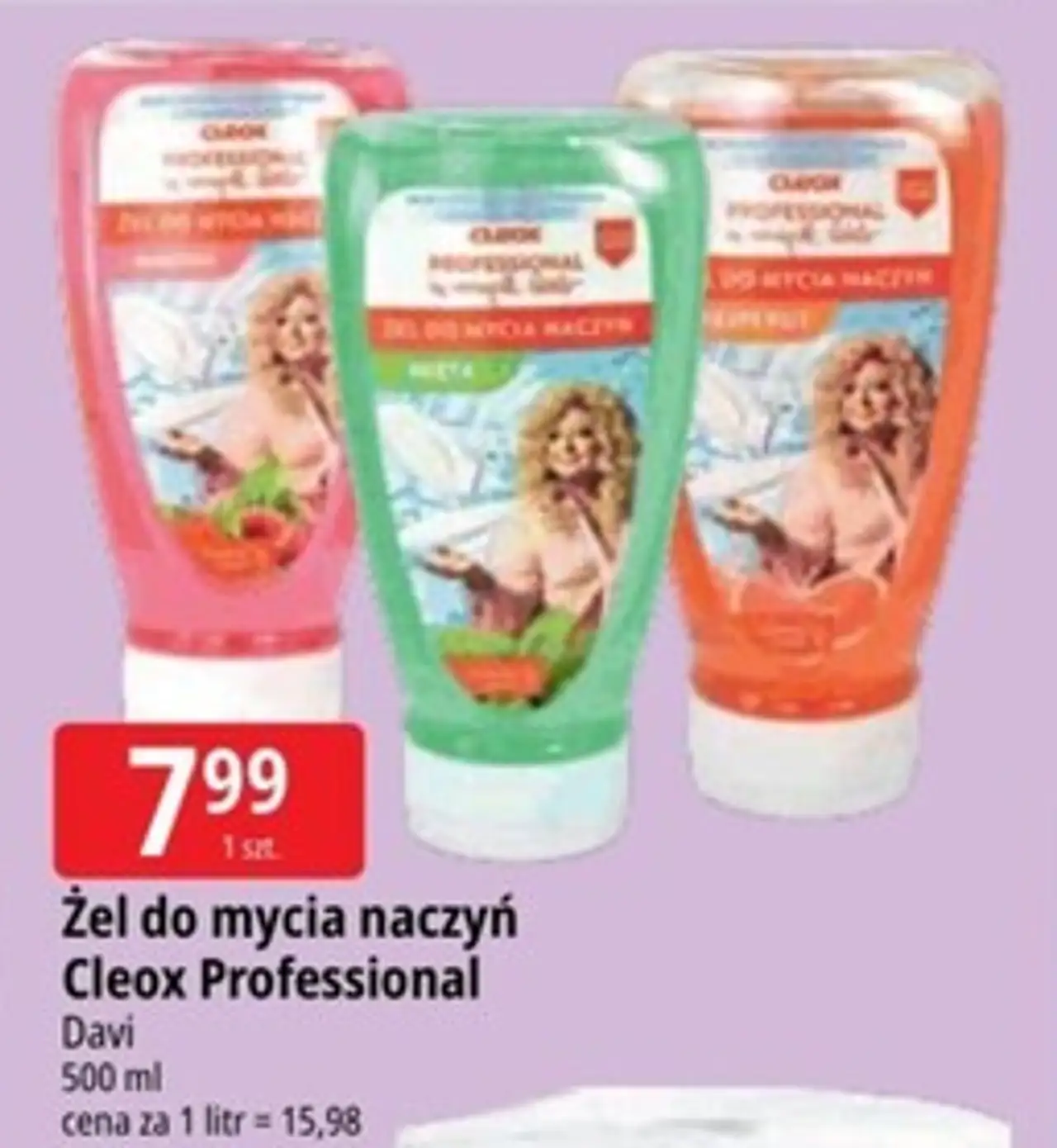 Żel do mycia naczyń Cleox Professional