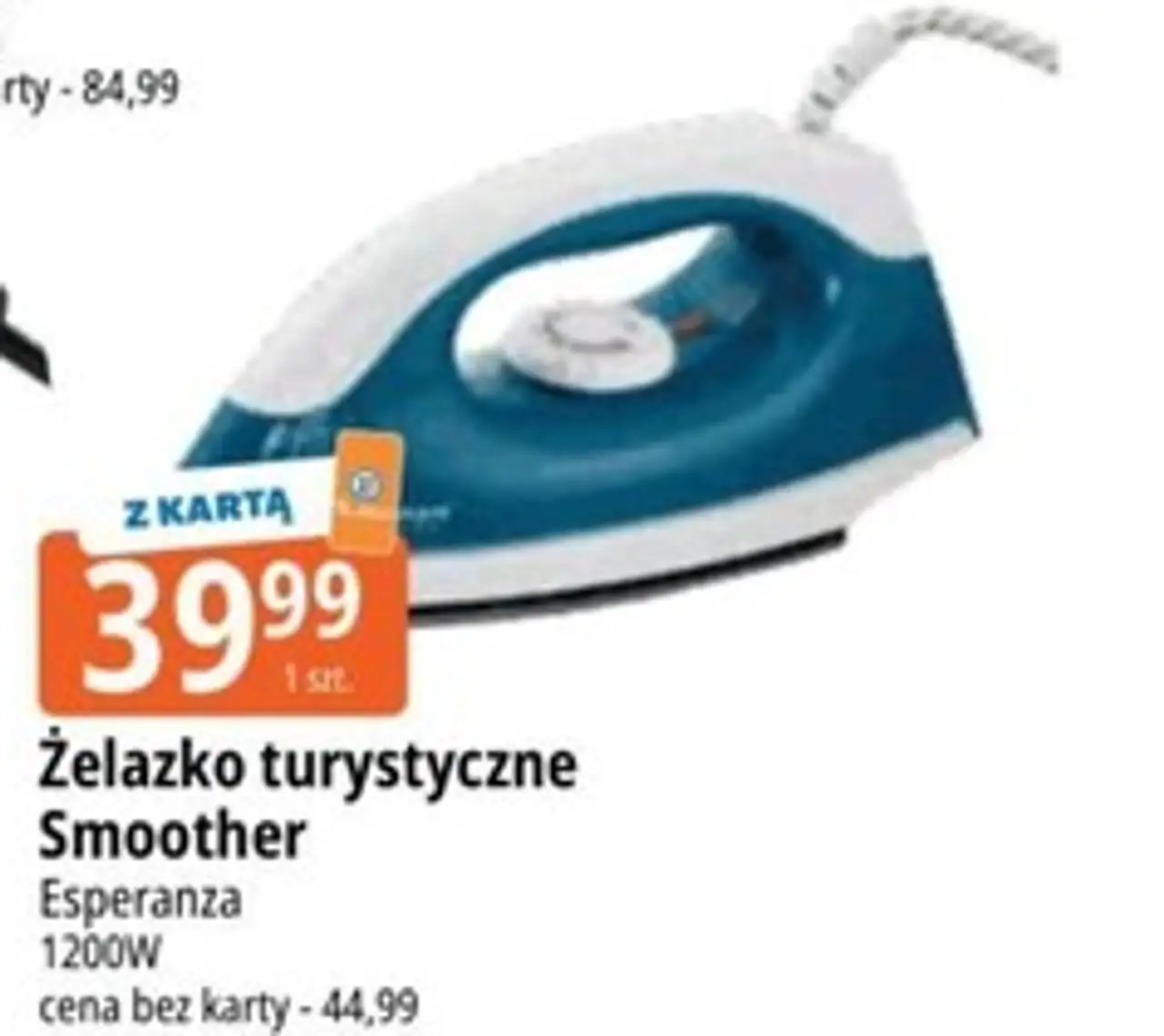 Żelazko turystyczne Smoother Esperanza