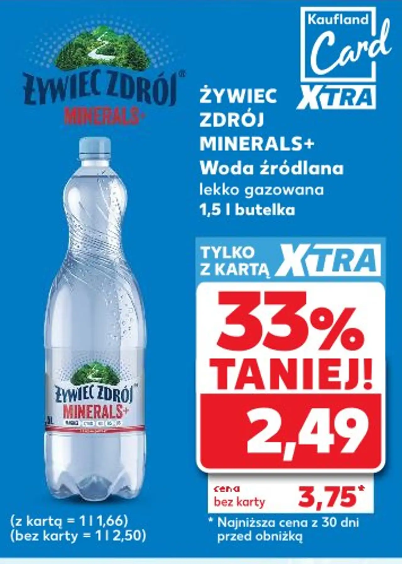 Żywiec Zdrój Minerals+ Woda źródlana lekko gazowana